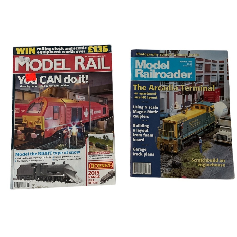 Lot of 2 MODEL RAIL Magazine Freight Masters, MODEL RAILROADER, March 1995